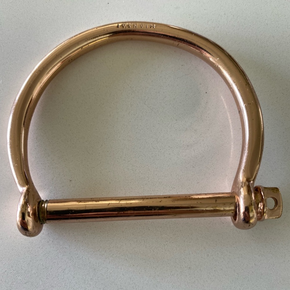 Miansai authentic screw bracelet / rose gold